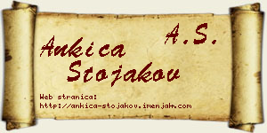 Ankica Stojakov vizit kartica